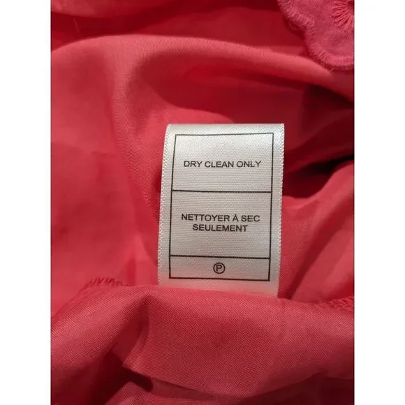 Betsy Johnson Paradise Pink On/Off Shoulder Cotton Eyelet Midi, M - Picture 14 of 15